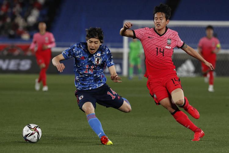 日本队4-0大胜韩国